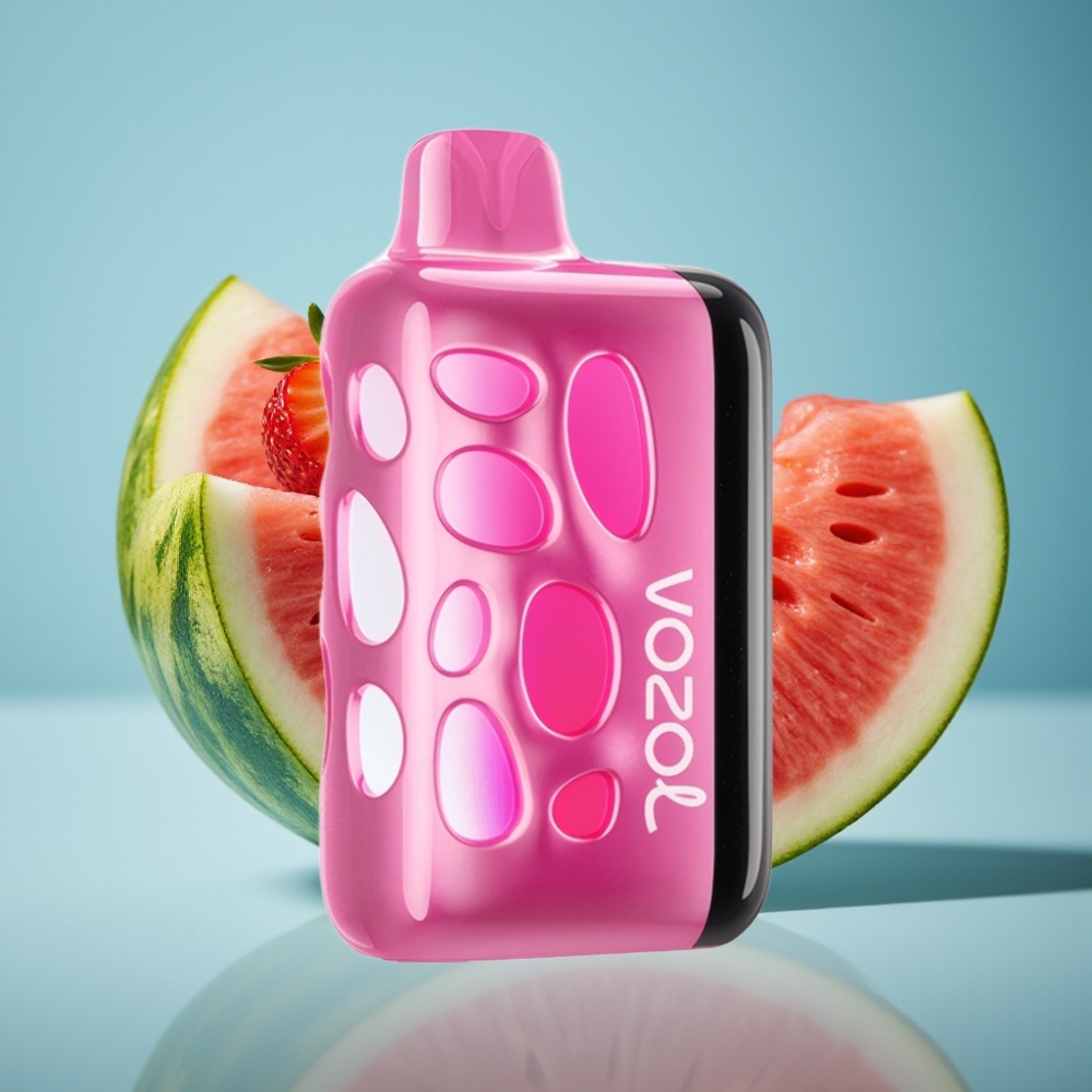 VOZOL RAVE 40000 Jednorázová E-cigareta Jahoda Vodný Melón, 1000mAh