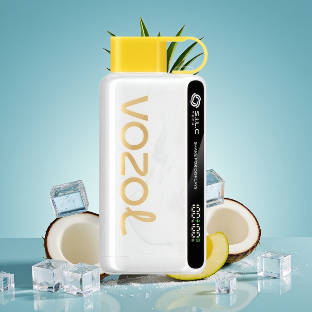 VOZOL STAR 9000/12000 Jednorázová E-cigareta Ananás Kokos Ľadová s S.i.L.C TECH a 650mAh Batériou