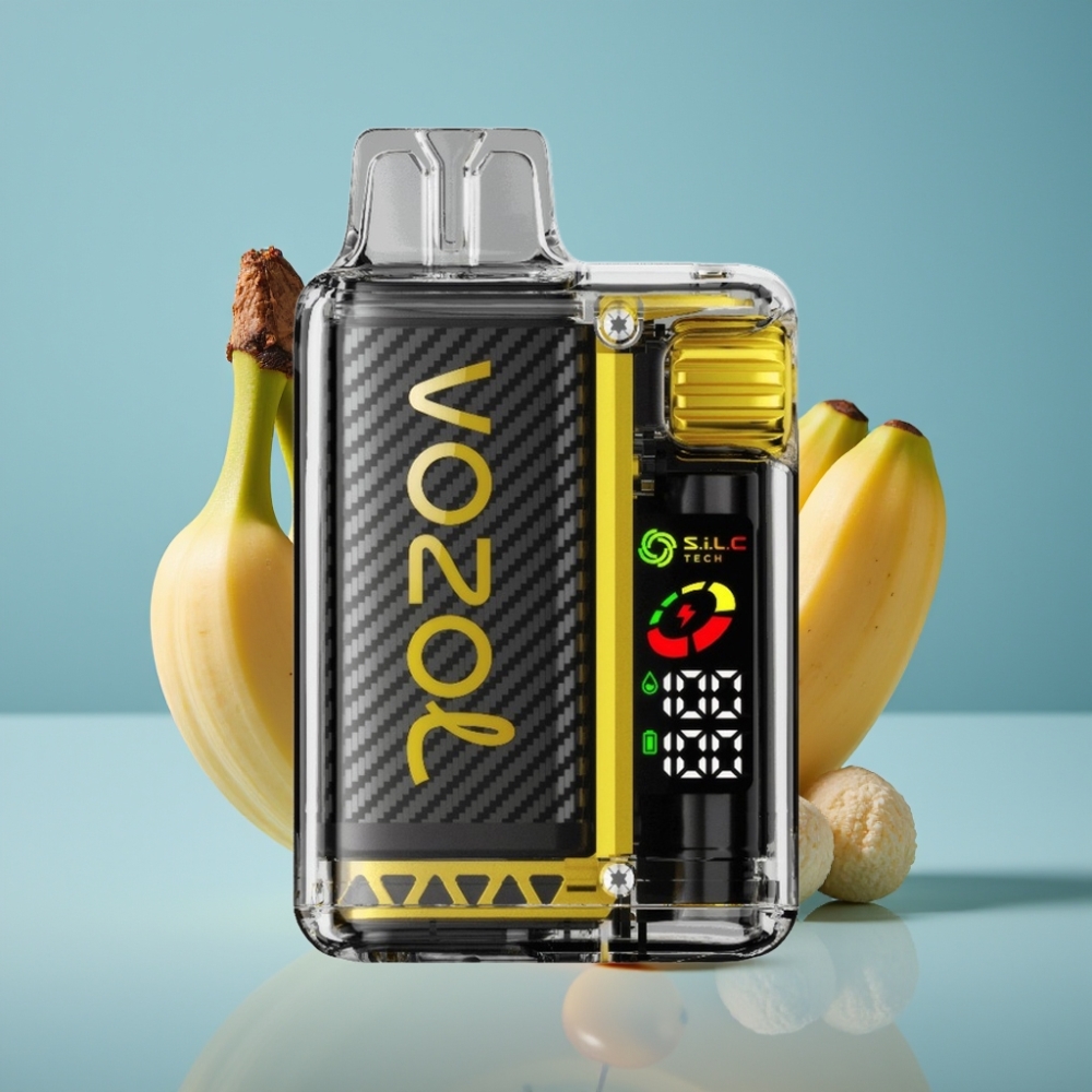 VOZOL Vista 20000 Puffs Jednorázová Vape Dračie Ovocie Banán Čerešňa s OLED Displejom